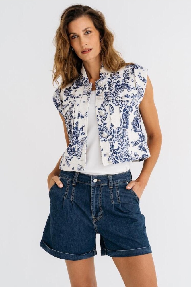 NIDDA VEST SU25 65 025 JEANS FLOWER